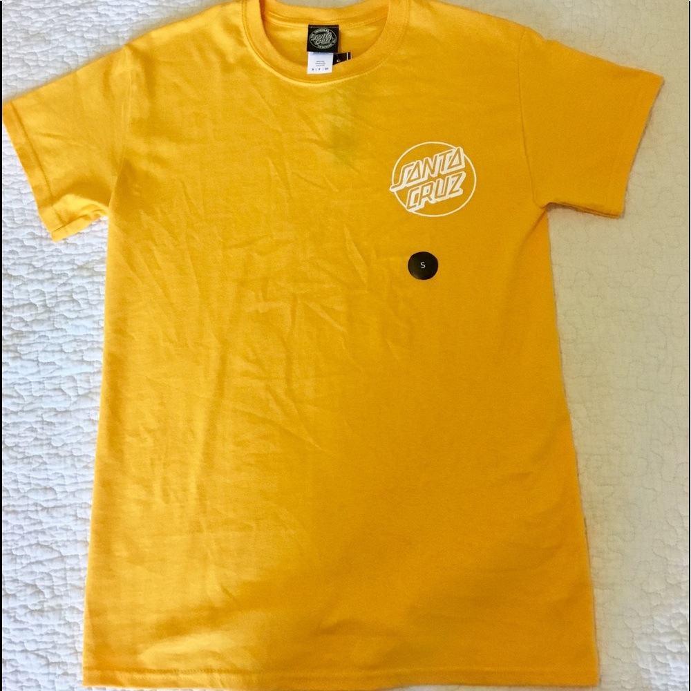 Yellow Santa Cruz T-shirt NWT